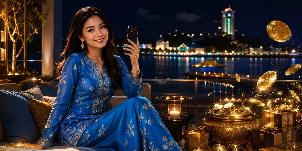Pemain Malaysia mengikuti perlawanan badminton melalui telefon pintar